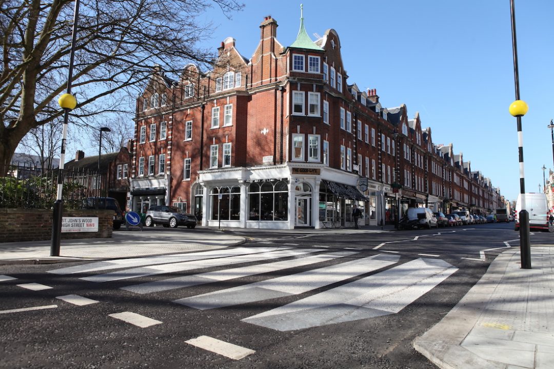 St Johns Wood a London urban residential district with pop culture and