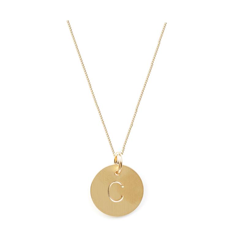 Roxluna Gold initial Necklace