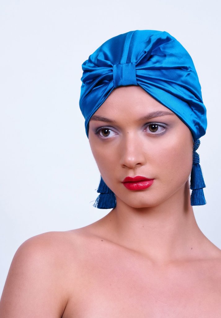 This is silk hair wrap